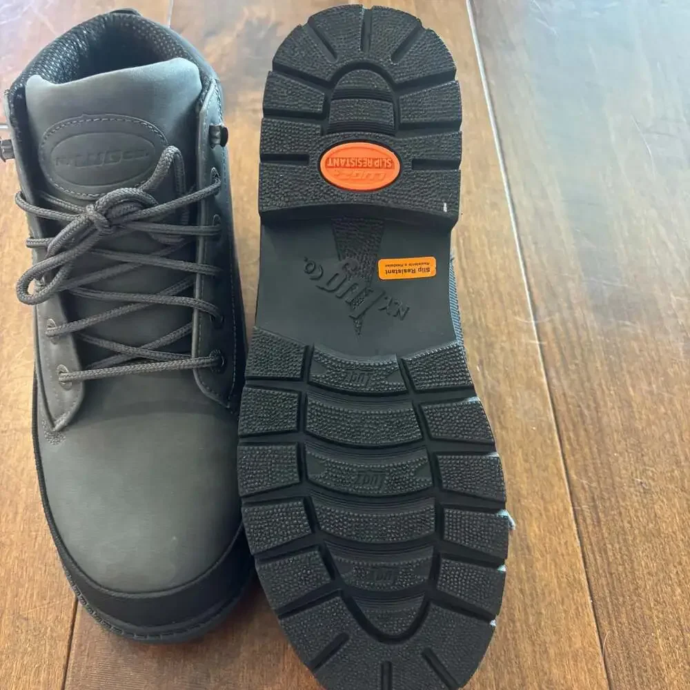 Lugz Drifter Weatherguard Men's Boots Size 10 Charcoal Black Slip Resistant